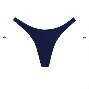 Monday Swimwear Byron Thong Midnight Crinkle Bikini Bottom
